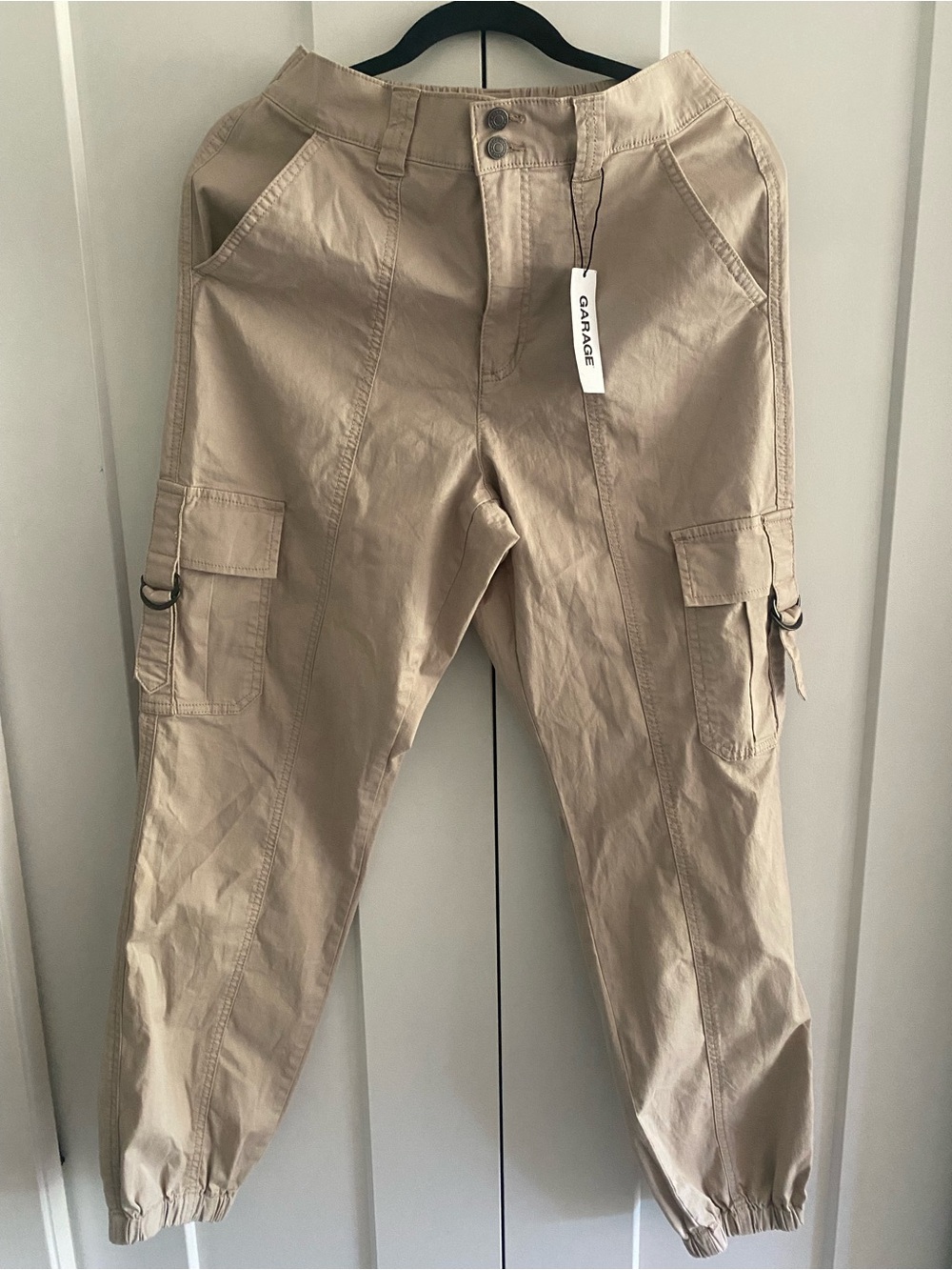 Garage Woman’s Beige Cargo Jogger Pants